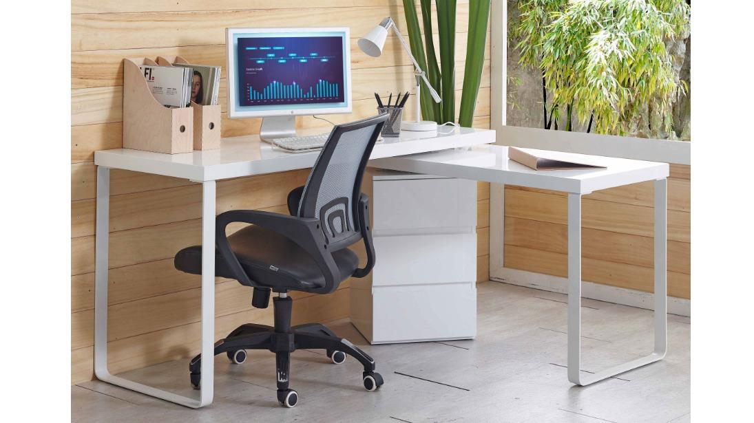 Vibe 3 Way Convertible Desk – White