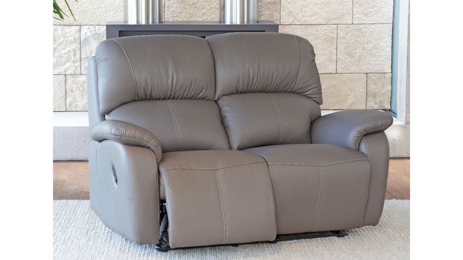 Camden 2-Seater Leather Recliner Sofa
