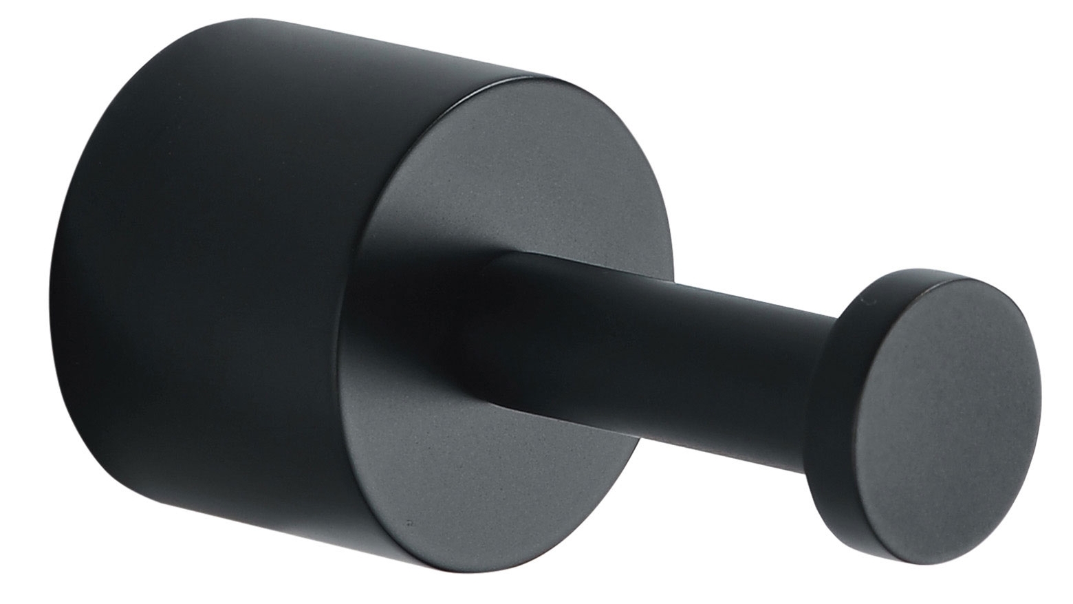 PLD Oasis Matte Black Single Robe Hook 