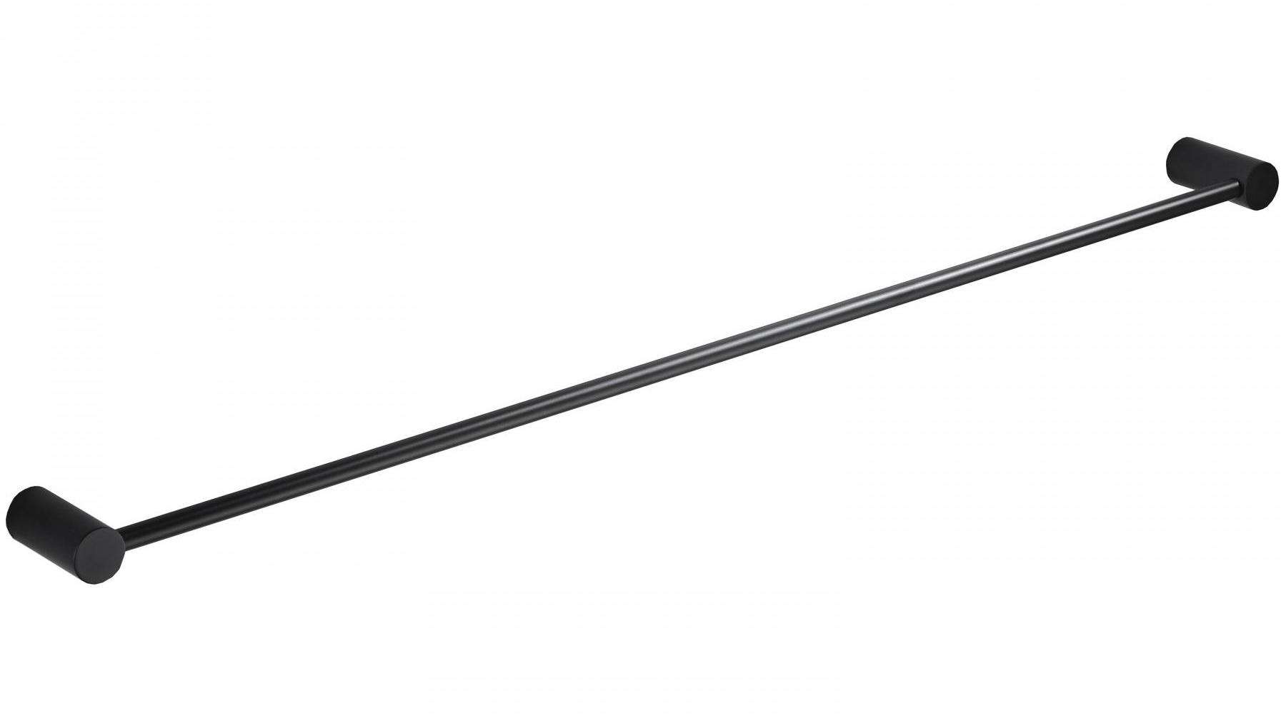 PLD Oasis Matte Black 900mm Single Towel Rail