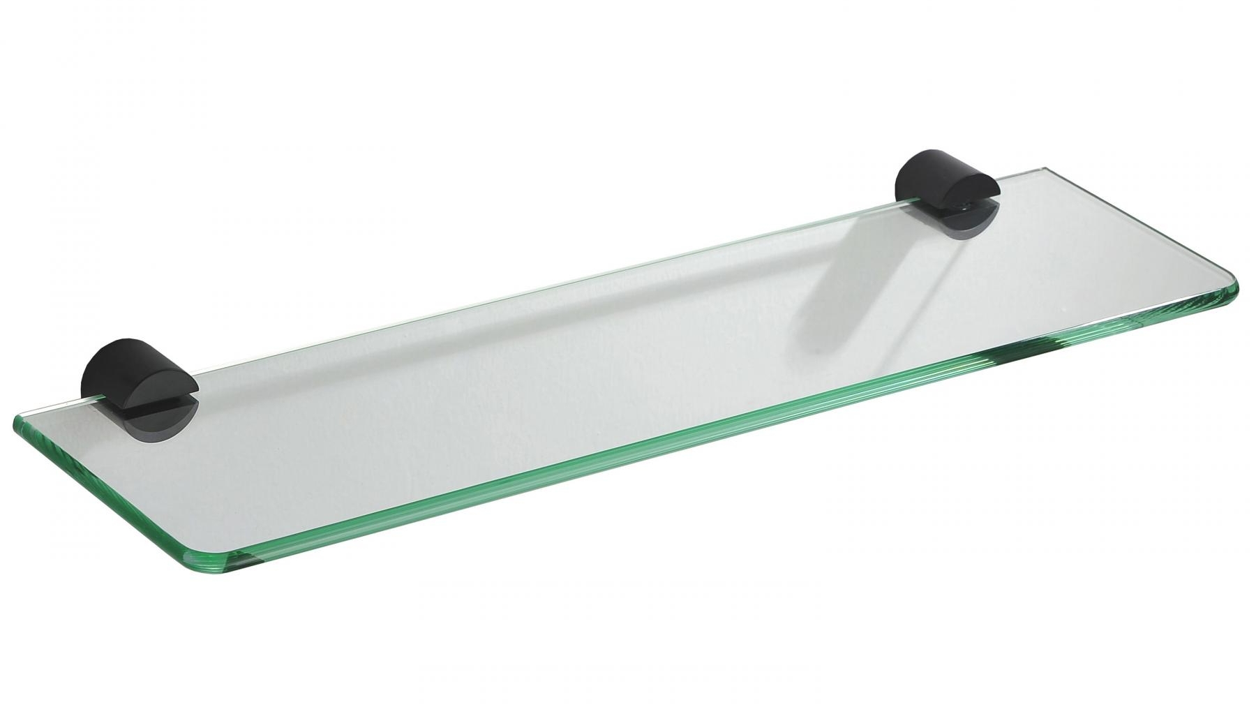 PLD Oasis Matte Black Glass Shelf