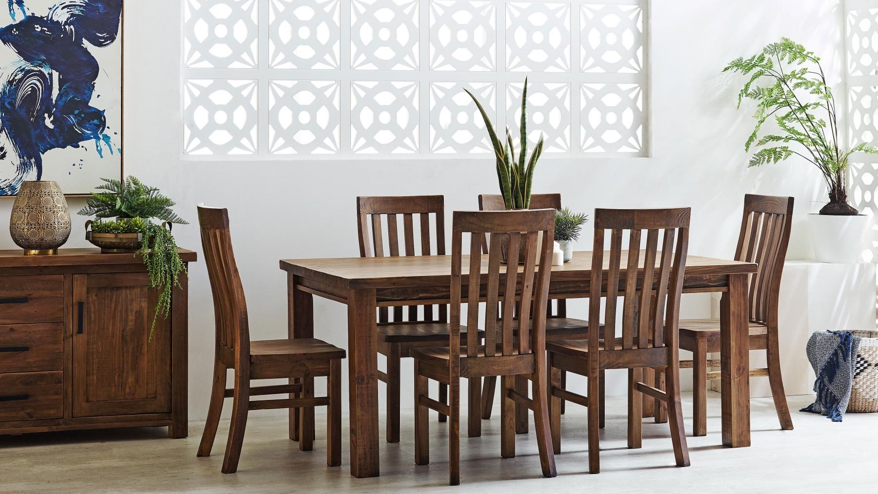 Cobar Aged Ash Dining Setting
