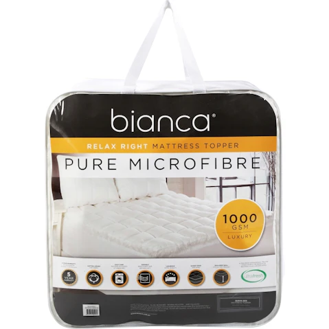 Relax Right Pure Microfibre 1000gsm Mattress Topper