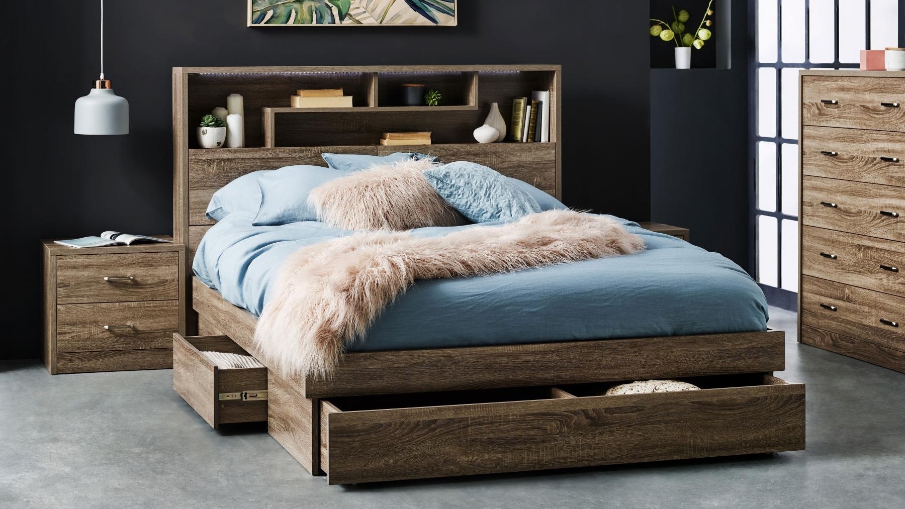 Edge 3-Drawer Bed 