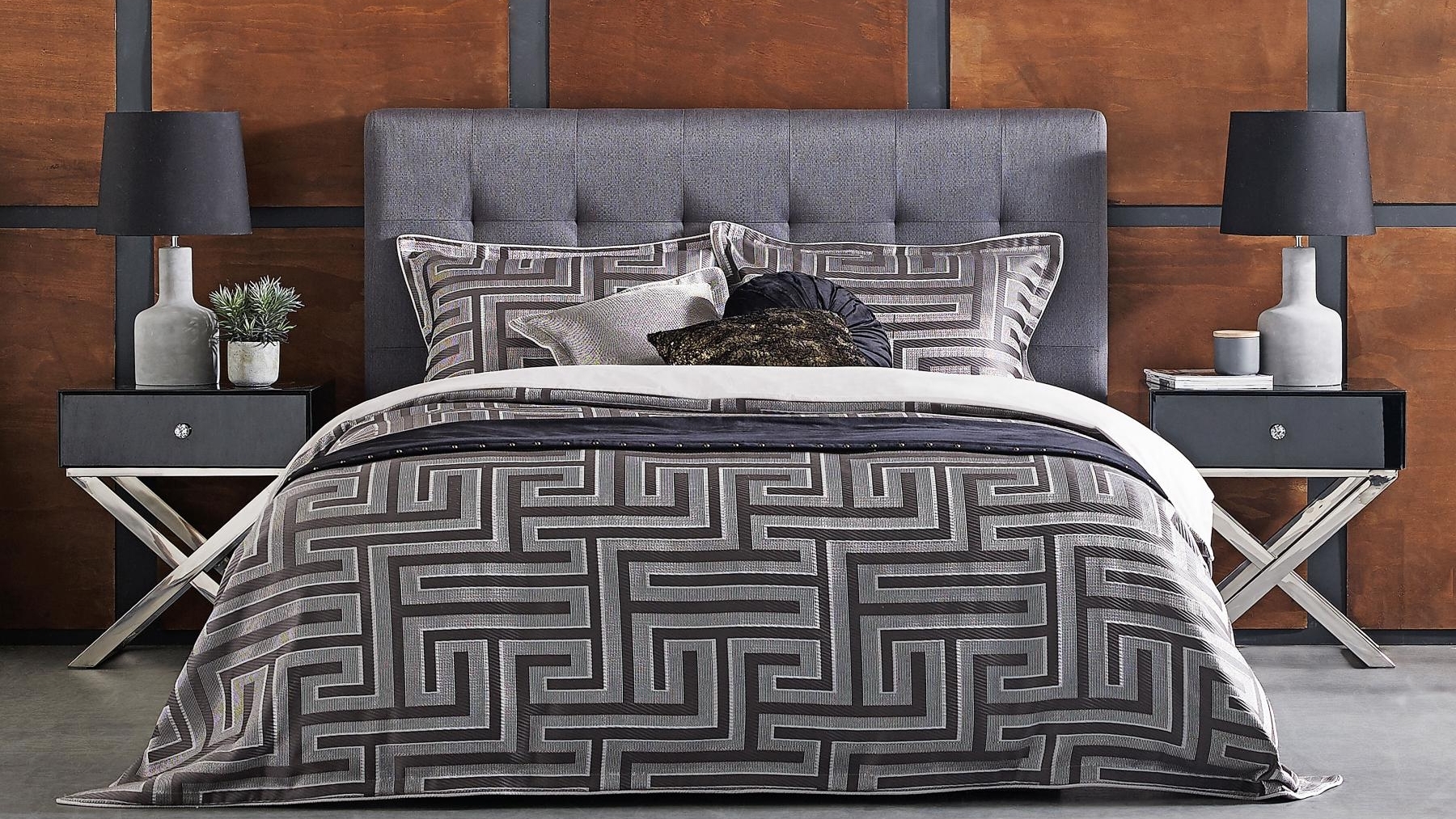 Davinci Christo Pewter Square Cushion Harvey Norman