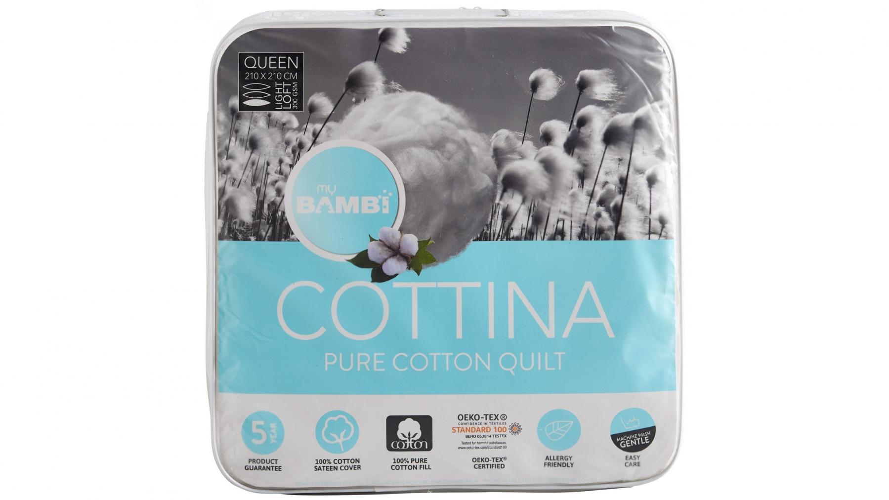 Cottina All Cotton Super King Quilt Harvey Norman