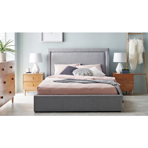 Adria Grey Bedhead - King Single