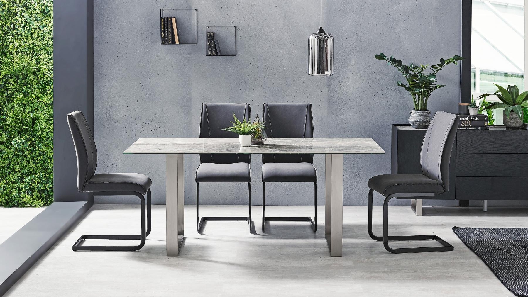 Arena 7-Piece Dining Setting - Grey | Harvey Norman