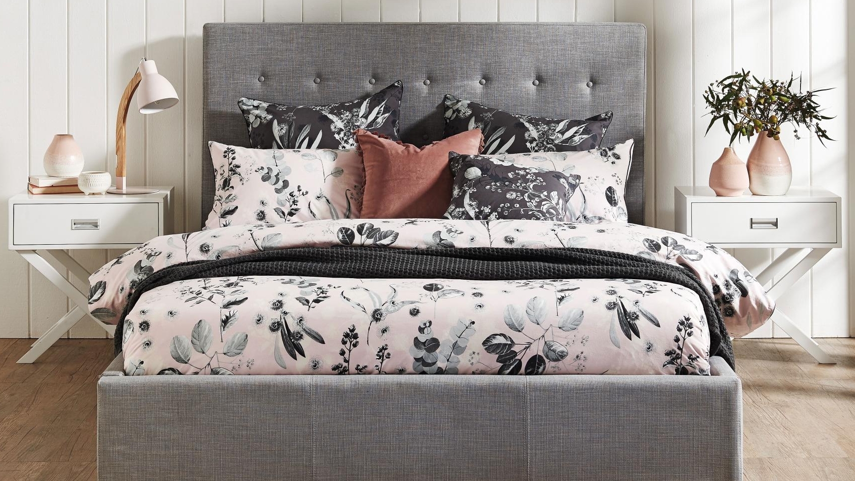 Harvey norman upholstered bed online
