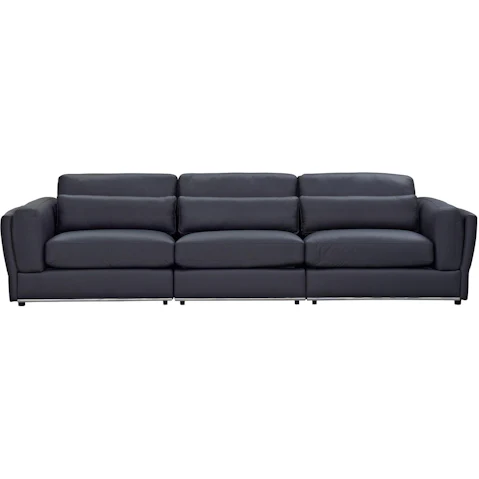 Carmen 3-Seater Leather Sofa