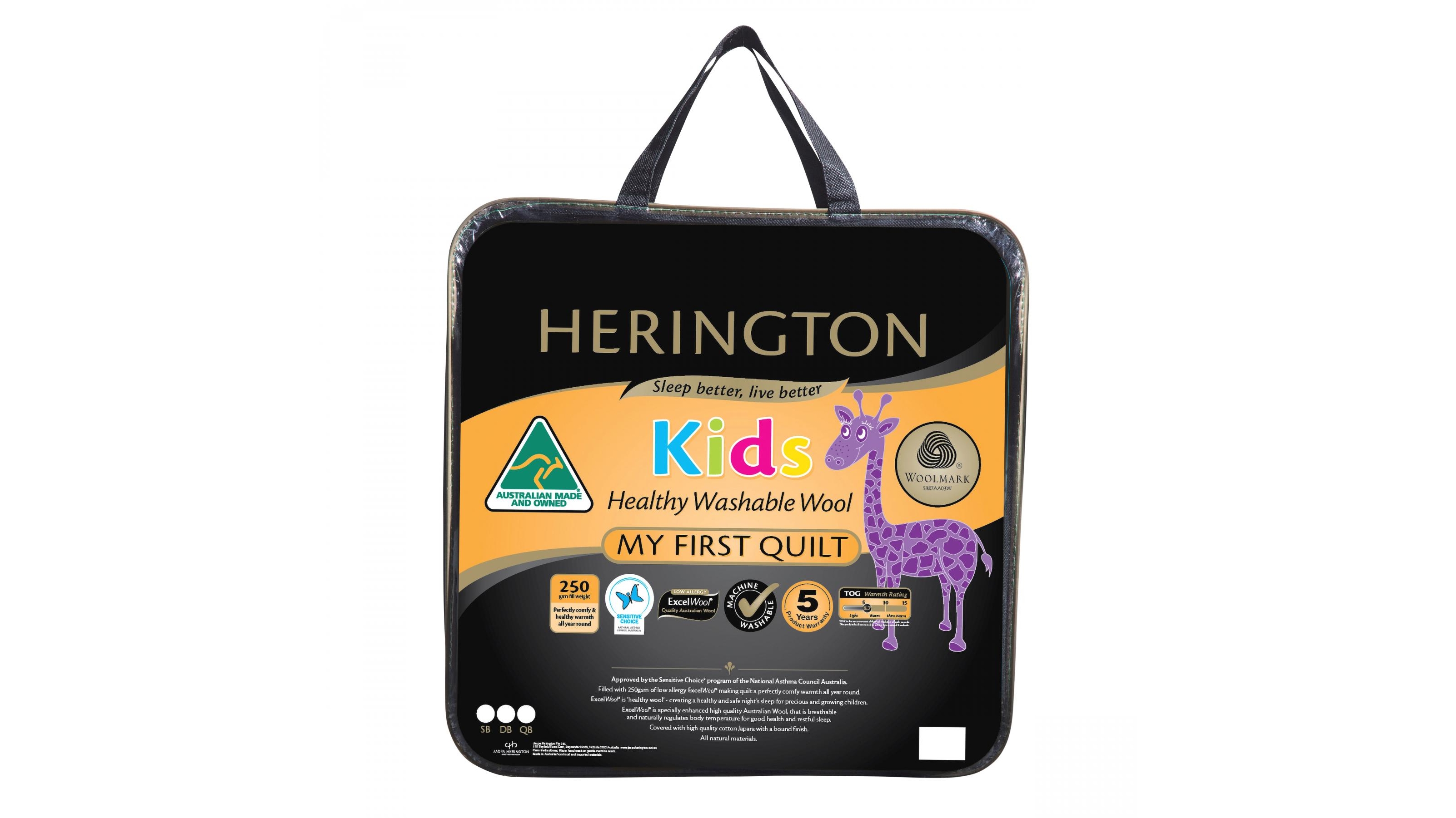Herington Kids Wool Quilt Single Harvey Norman