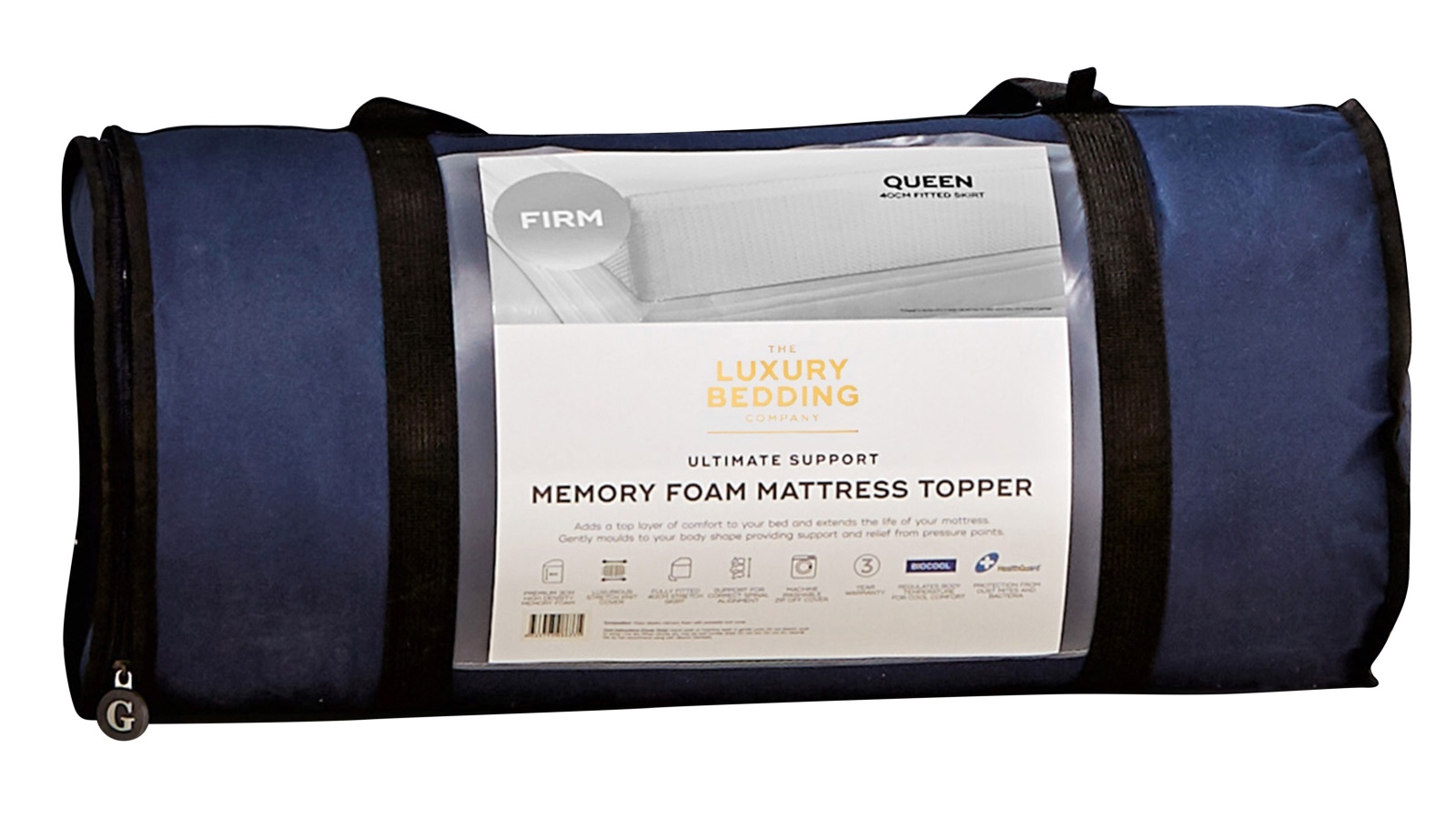 The Luxury Bedding Company Memory Foam Mattress Topper Firm - Single 