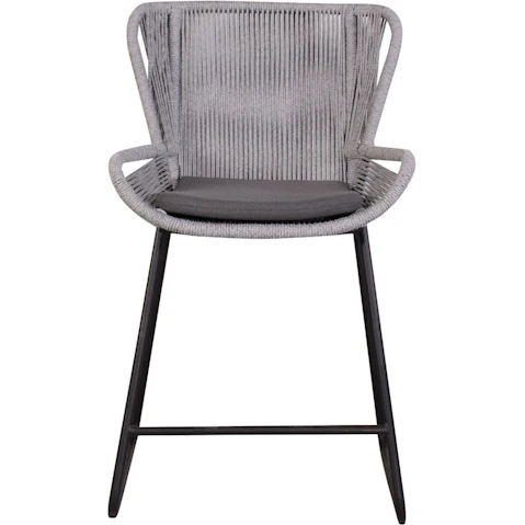 Rodeo Outdoor Bar Chair - Grey