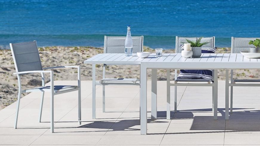 Bon Outdoor White Dining Chair Harvey Norman