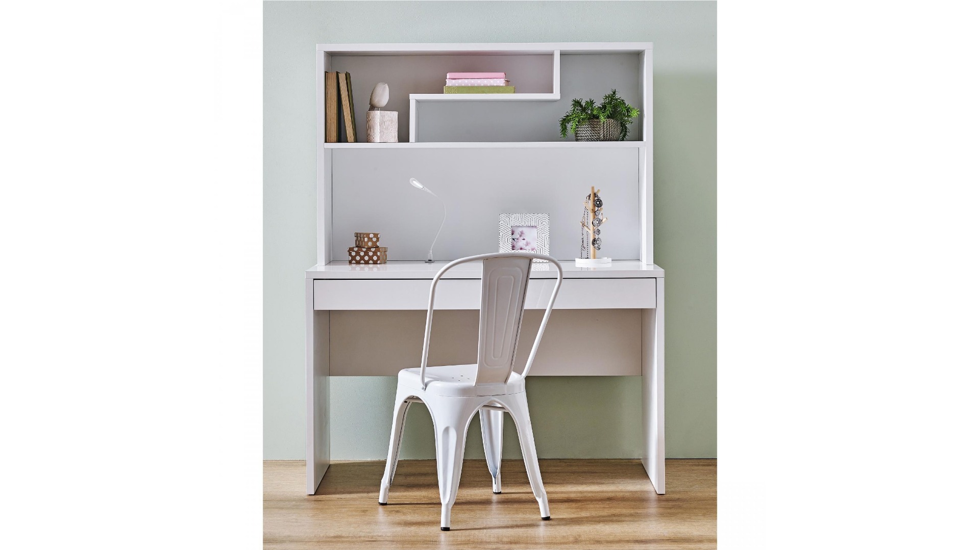 Edge 2-Drawer Desk - White