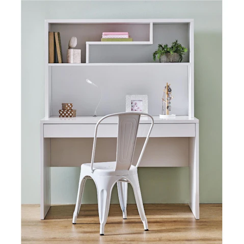 Edge 2-Drawer Desk - White