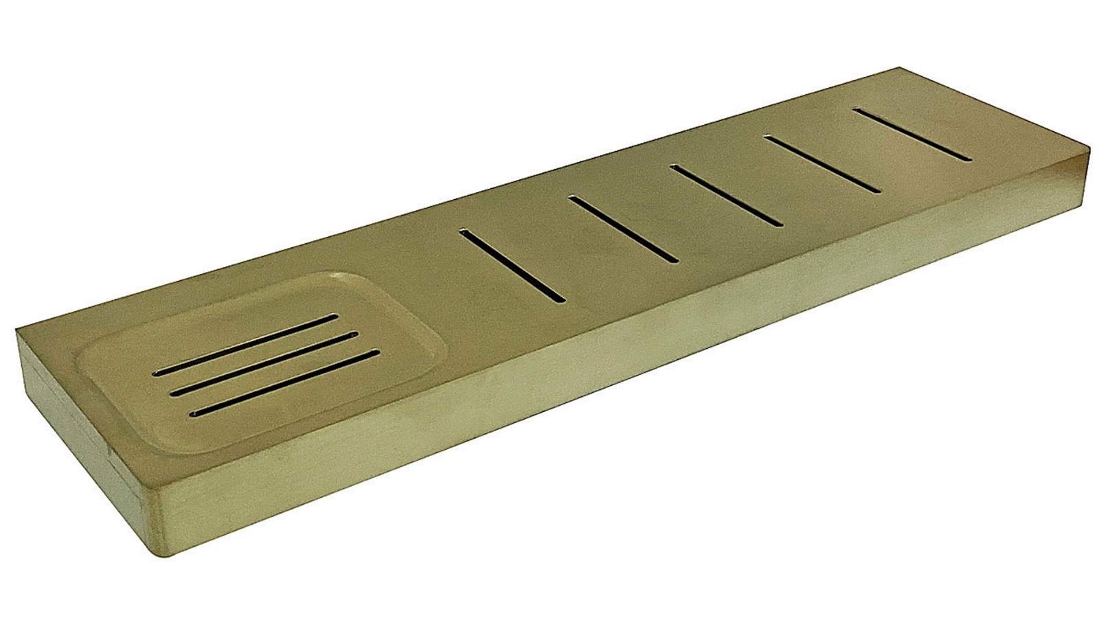 Arcisan Zara Shelf with Soap Dish - Brushed Brass