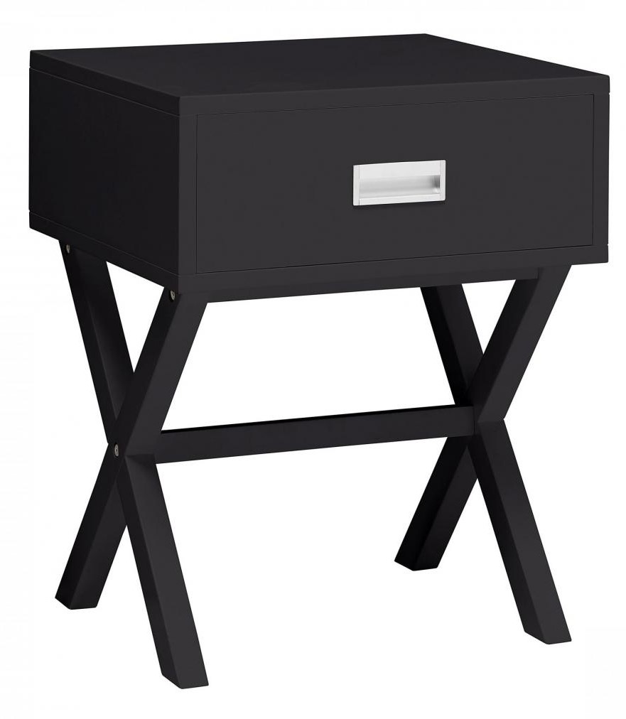 Ariah Bedside Table - Black