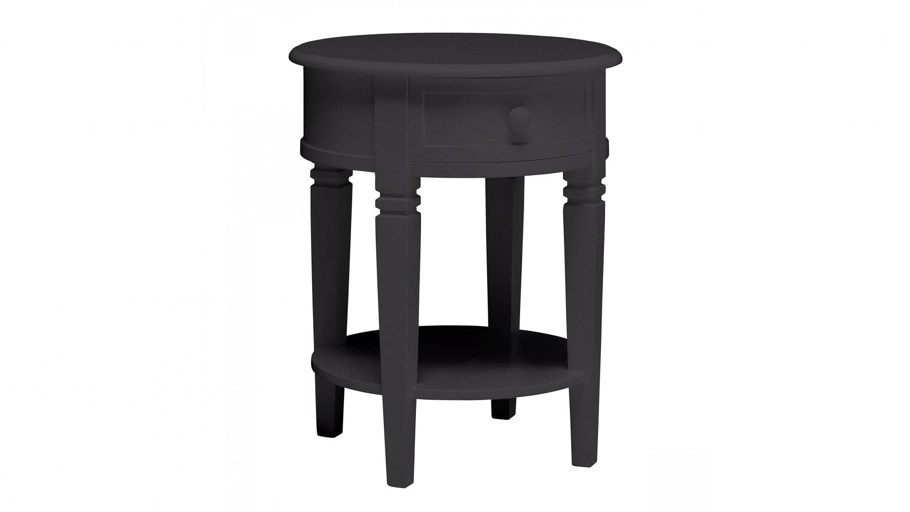 Heidi Bedside Table - Black
