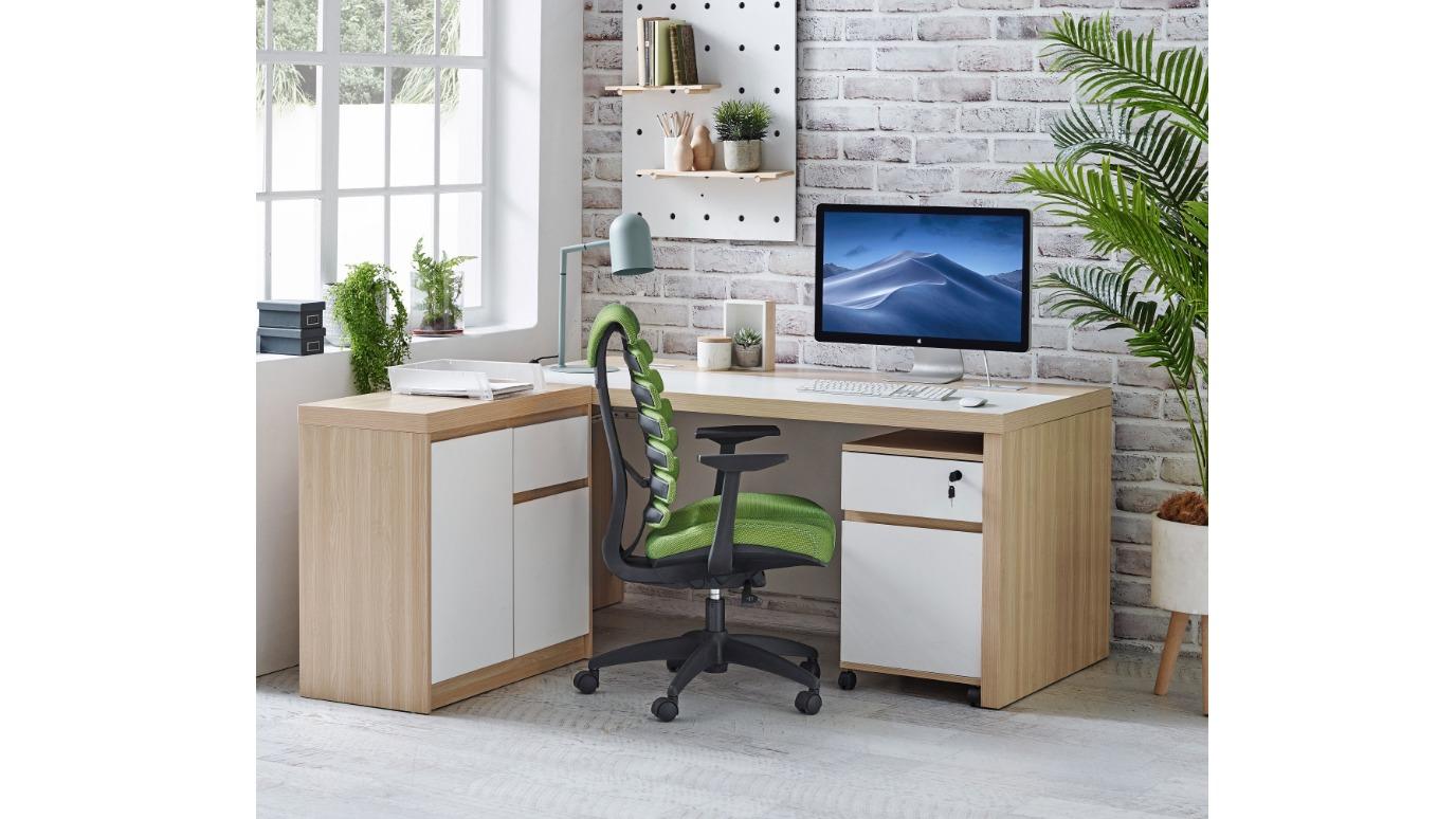 Sophie 3-Piece Desk - Ash & White