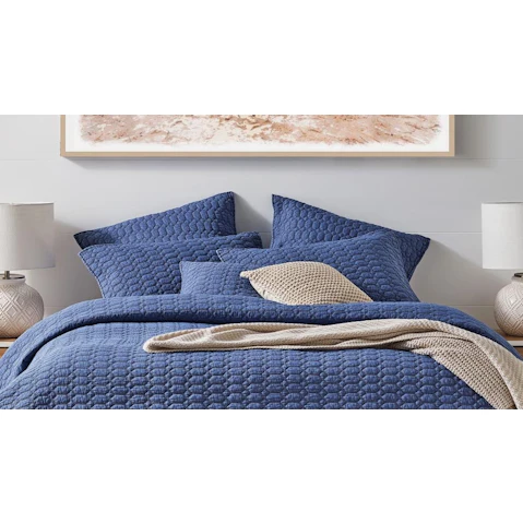 L'Avenue Drazan Blue European Pillowcase