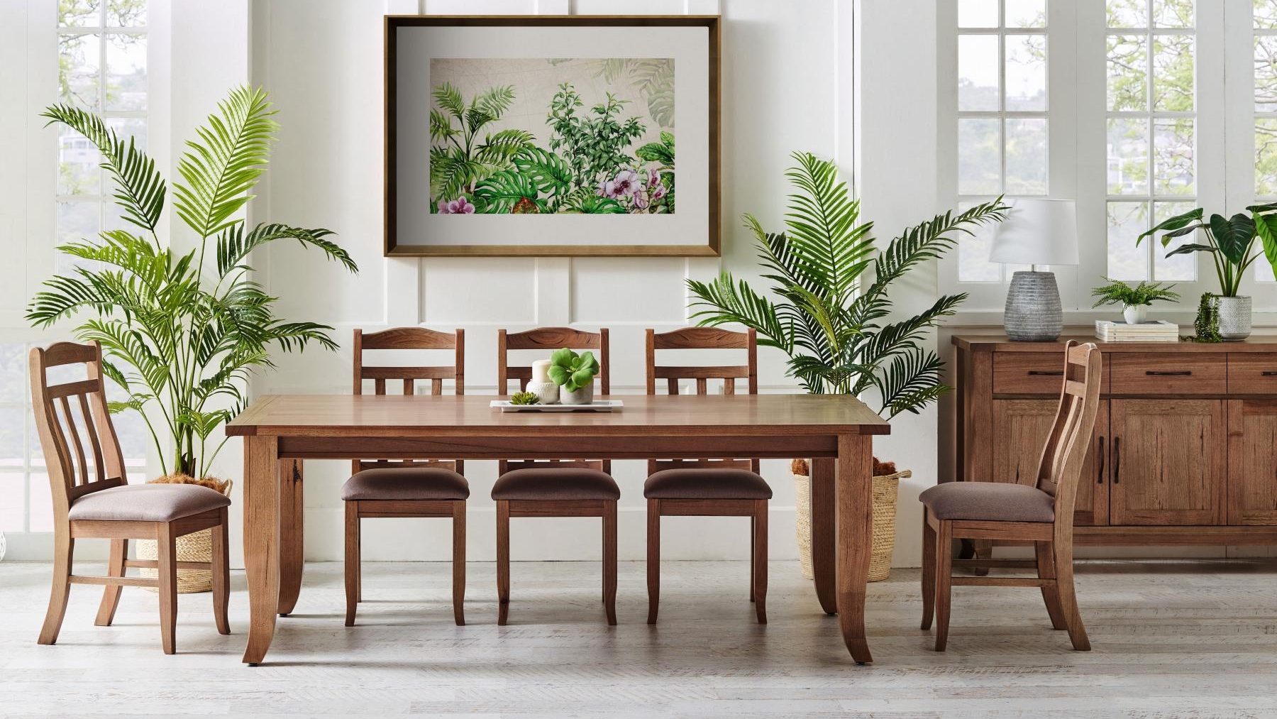 Montrose 9-Piece Dining Table Set - Dune