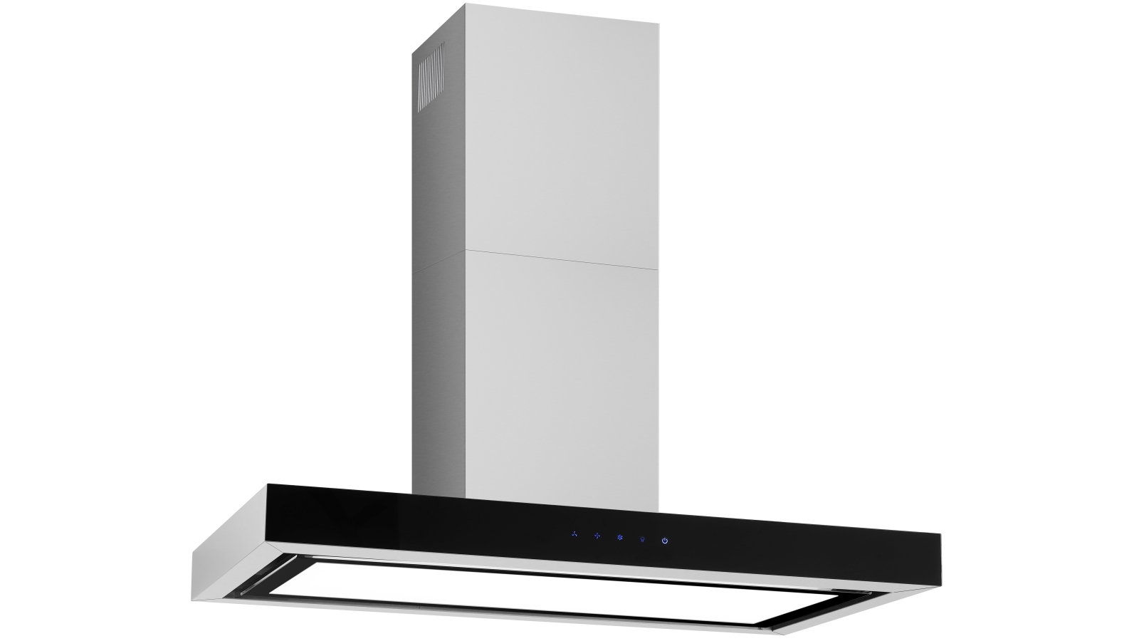 Glem Gas 90cm Square Profile Off Board Canopy Rangehood with Shadow Proof Lighting