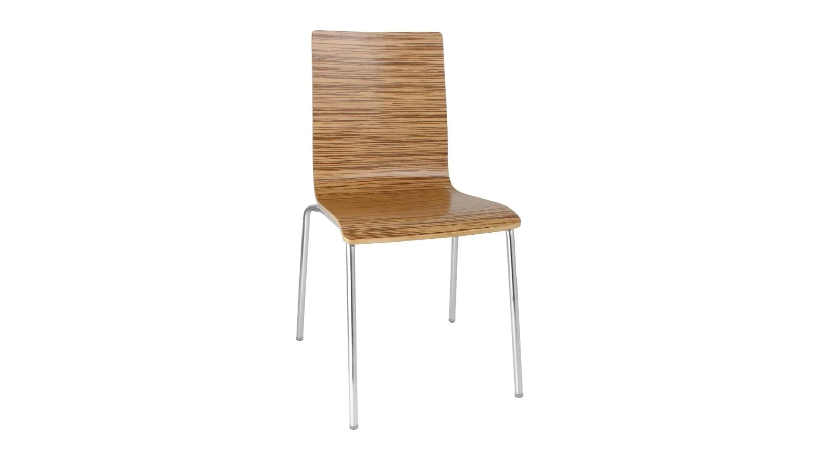 Bolero Pack of 4 Zebrano Square Back Side Chair