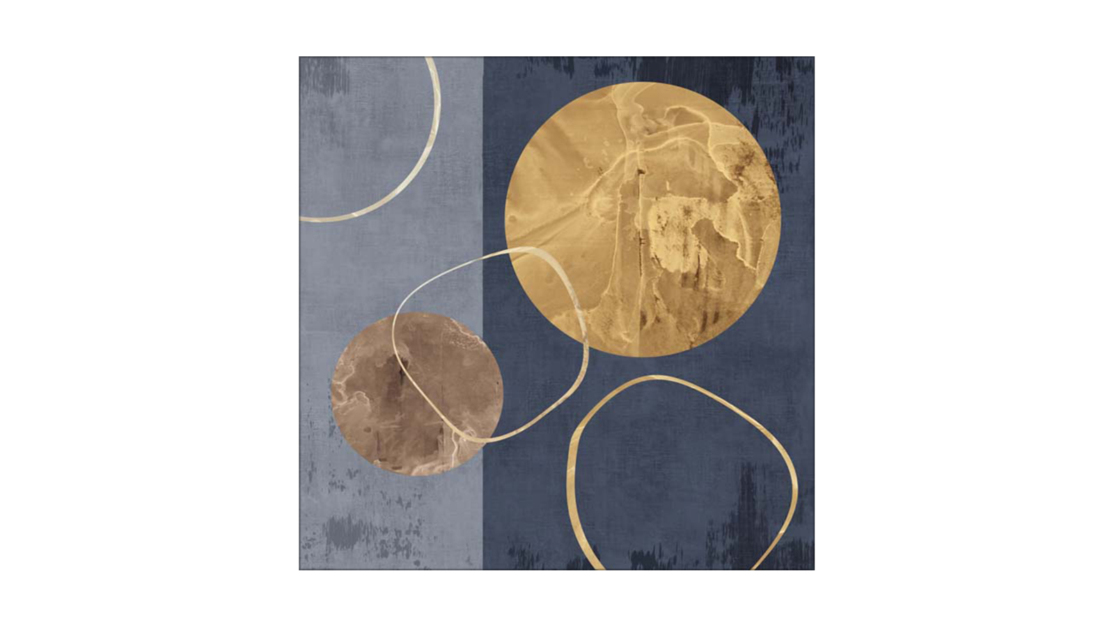 La Grolla Graceful Blue II Unframed Canvas Wall Art