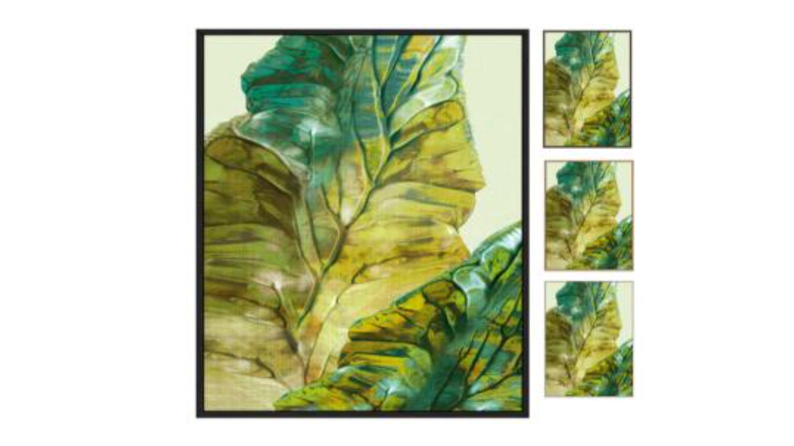 La Grolla Tropical Green Leaves II Gallery Wall Art