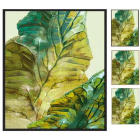 La Grolla Tropical Green Leaves II Gallery Wall Art