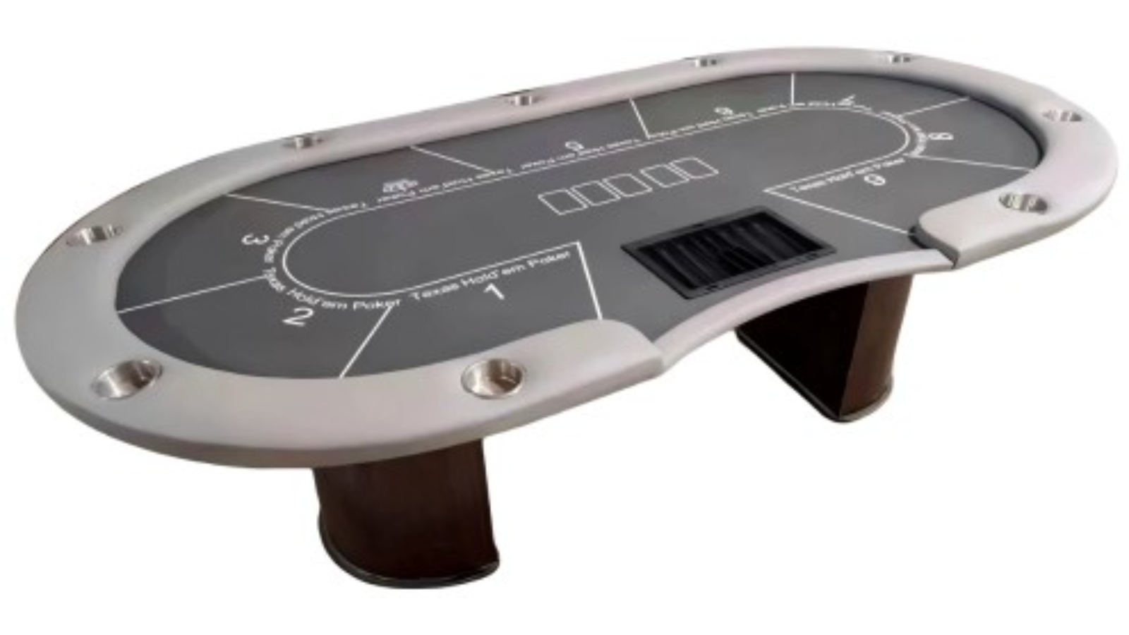 TopOne Sports Solid Wood Frame Blackjack Texas Poker Table