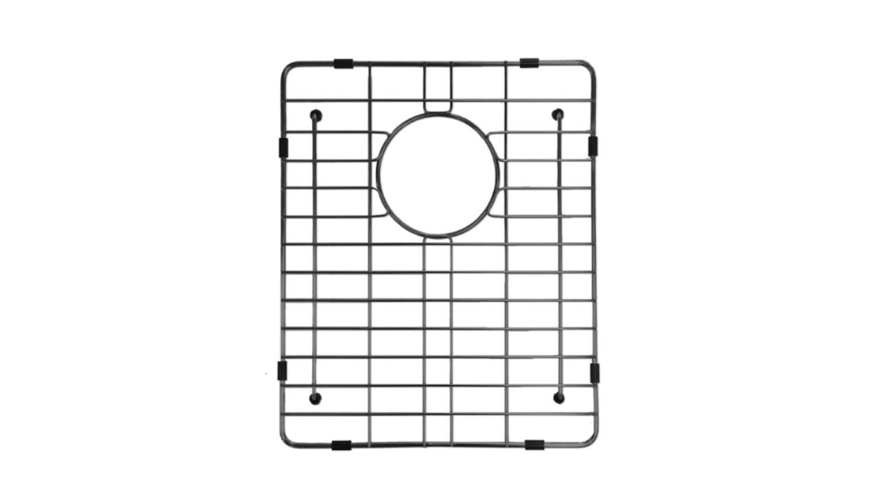 Meir Lavello Single Bowl 380x440 Protection Grid - Gunmetal Black