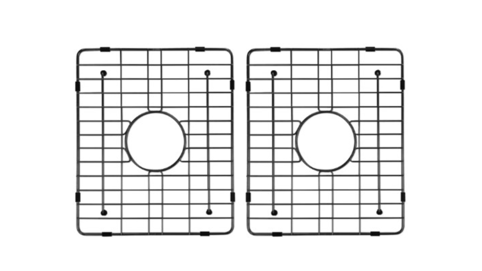 Meir Lavello 1160x440 Double Bowl Protection Grid - Gunmetal Black