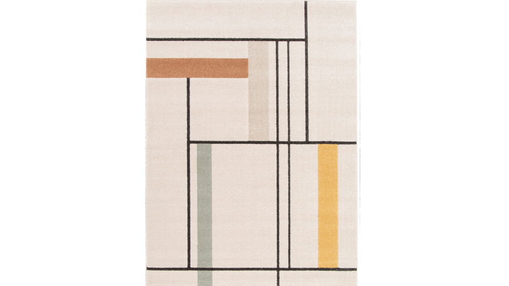 Urban Grid Multi-Coloured Rug - Large