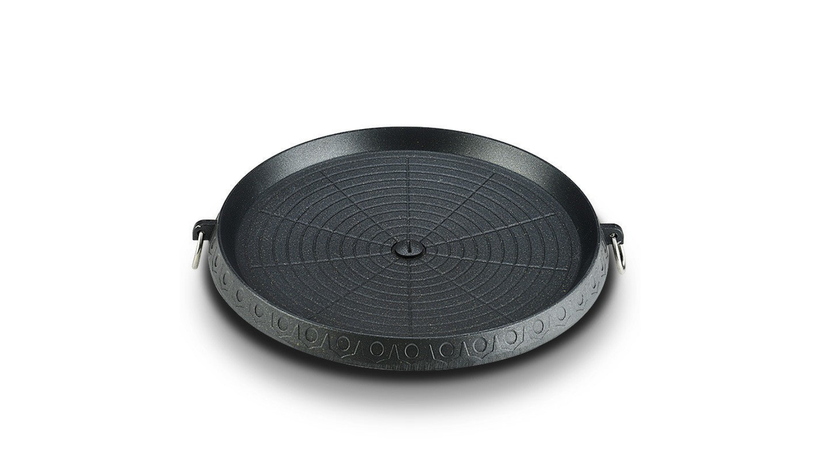 AUPK 32cm Portable Non-Stick Marble Coating Gas Stove Pan