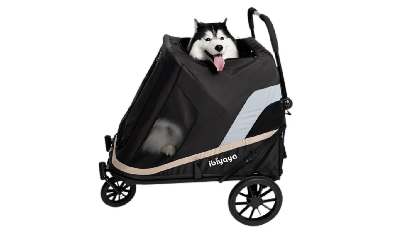 Ibiyaya GrandCruiser 4-Wheel Foldable Big Pram Dog Stroller
