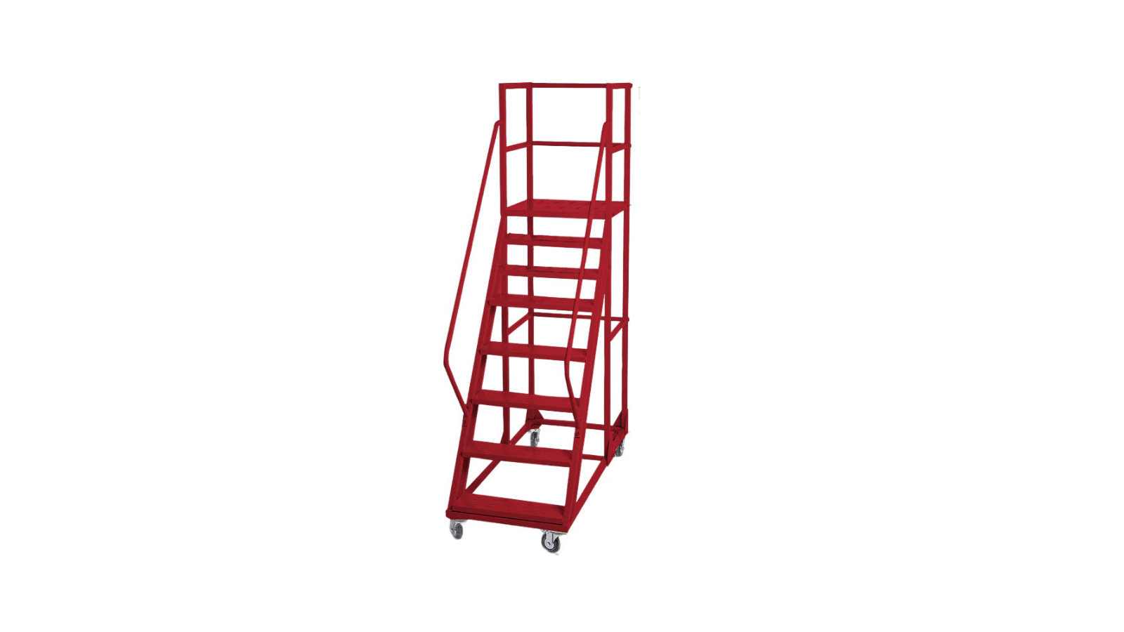 Grovia 200cm Platform 8-Step Ladder - Red