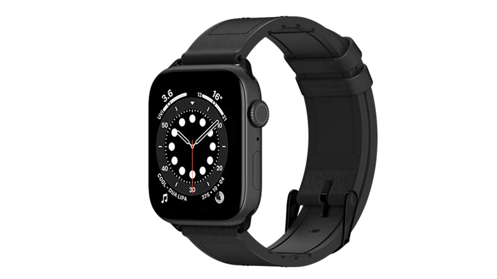 SwitchEasy Hybrid Band 3.8-4.1cm Apple Watch - Black