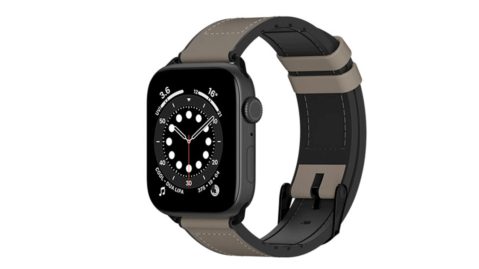 SwitchEasy Hybrid Band 3.8-4.1cm Apple Watch - Stone Grey