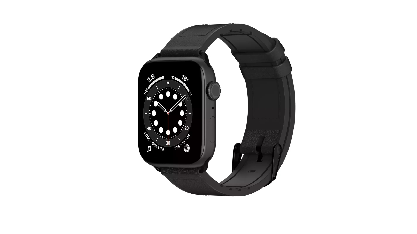 SwitchEasy Hybrid Band for 4.2-4.5cm Apple Watch - Black