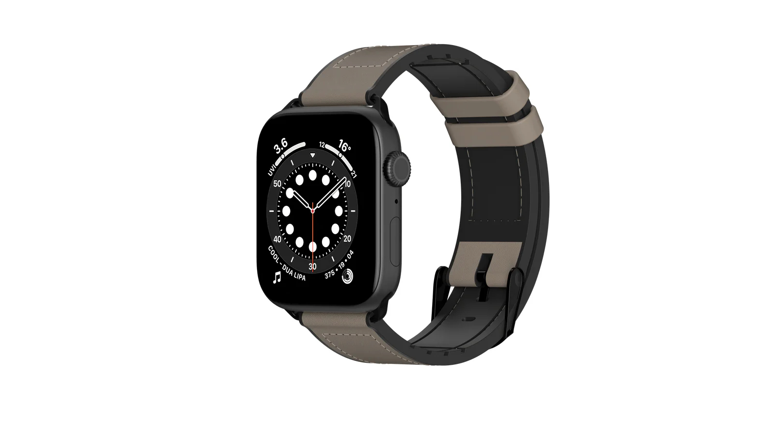 SwitchEasy Hybrid Band for 4.2-4.9cm Apple Watch - Stone Grey