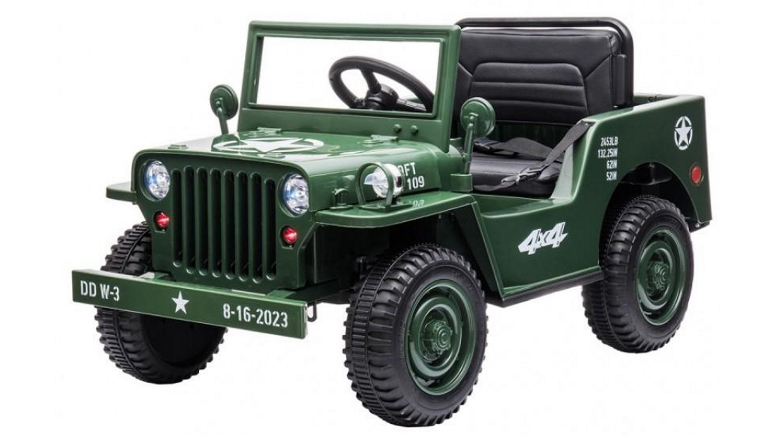 Go Skitz Major 12v Electric Electric Ride On - Army Green