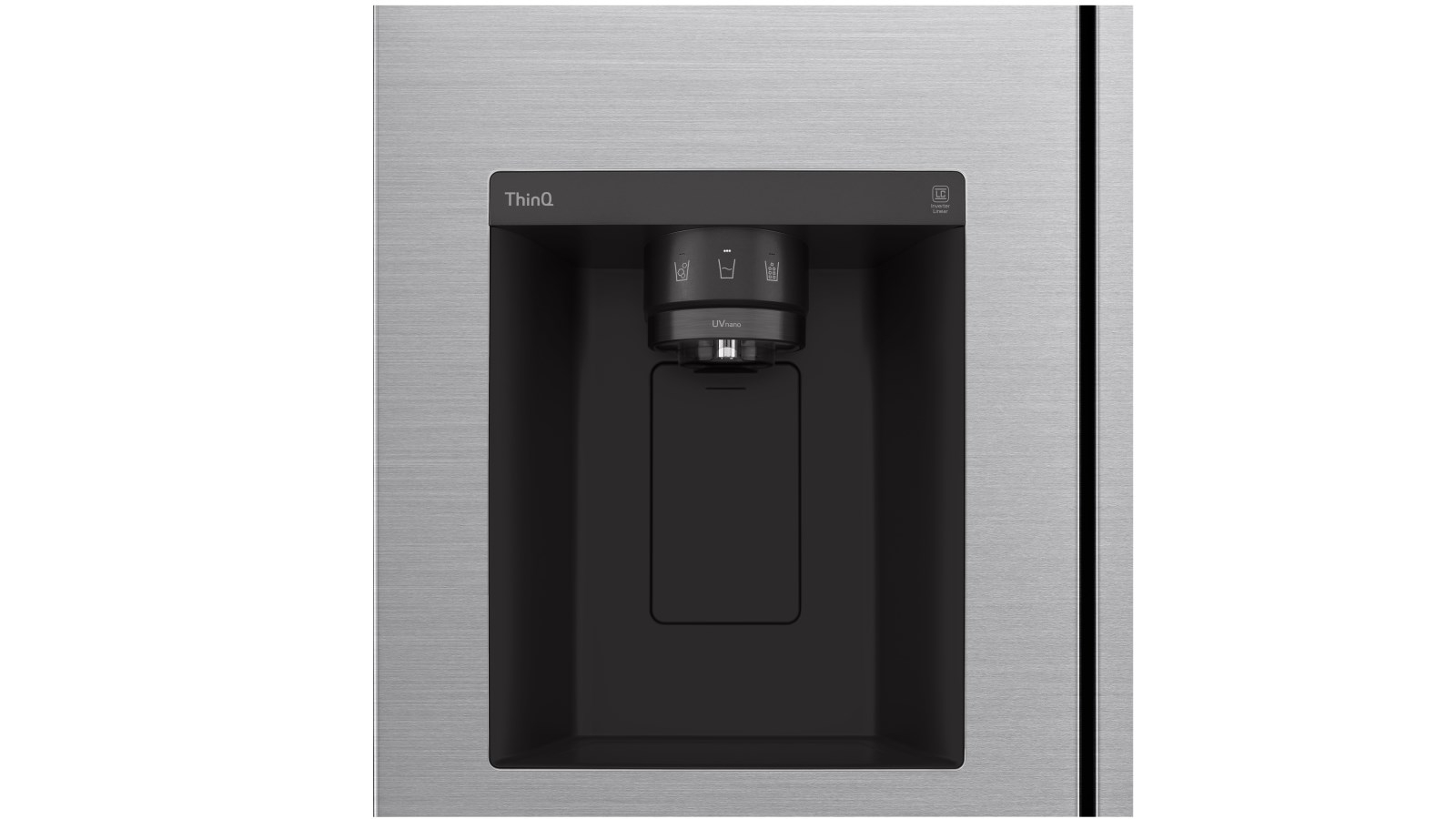 LG 635L Flat Door Side By Side Fridge with Non Plumbed Ice & Water