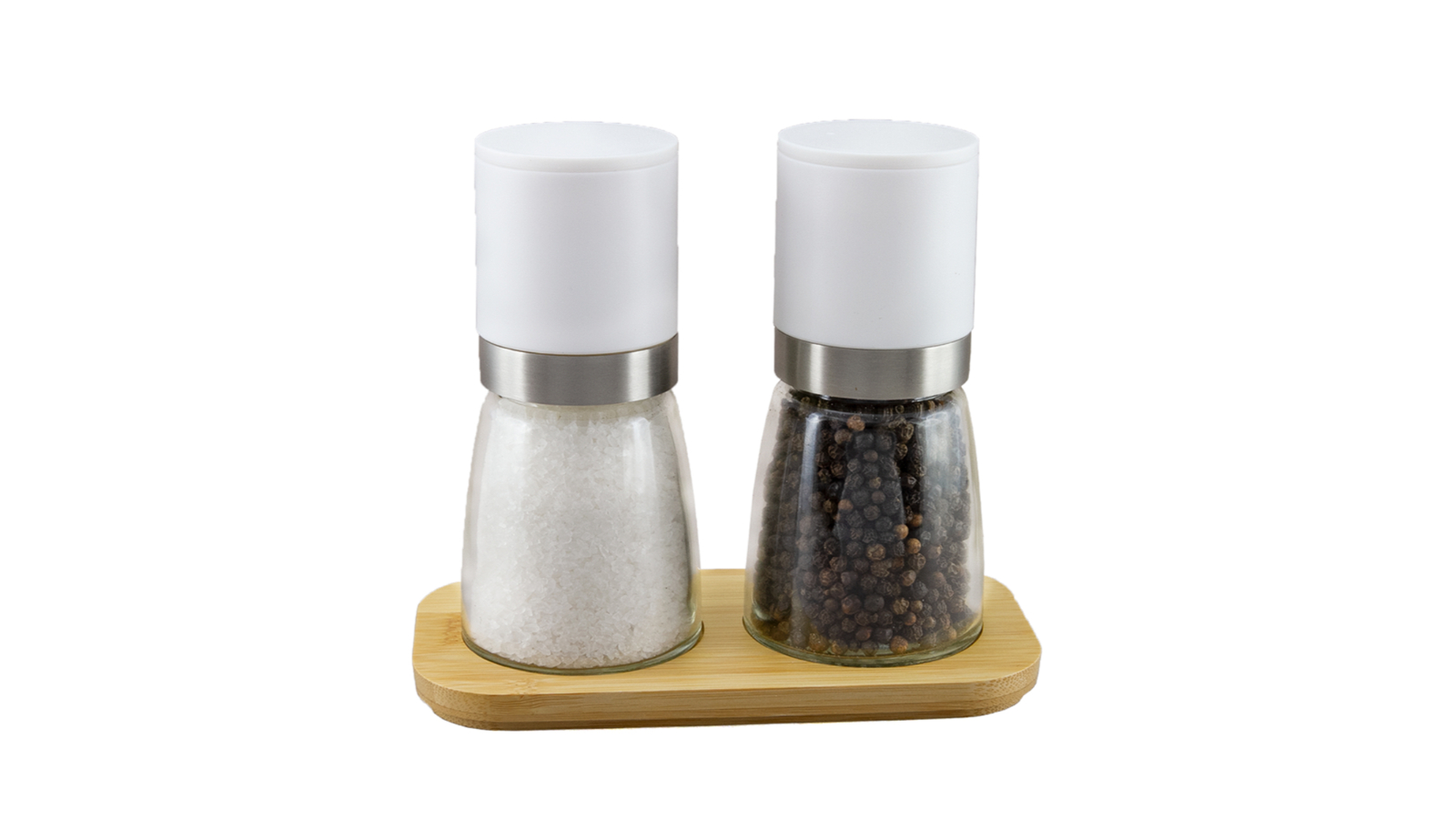 G & S 3 Piece Lotus Upside-Down Salt and Pepper Mill