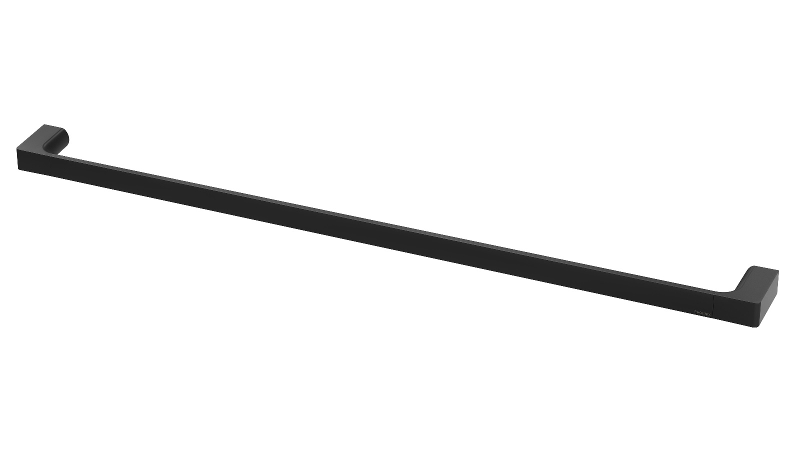 Phoenix Gloss 846mm Single Towel Rail - Matte Black