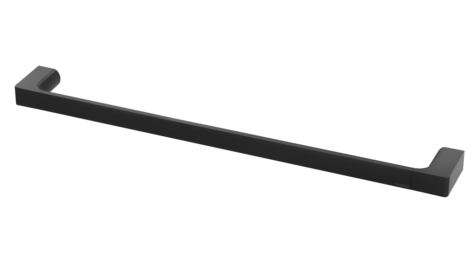Phoenix Gloss 646mm Single Towel Rail  - Matte Black