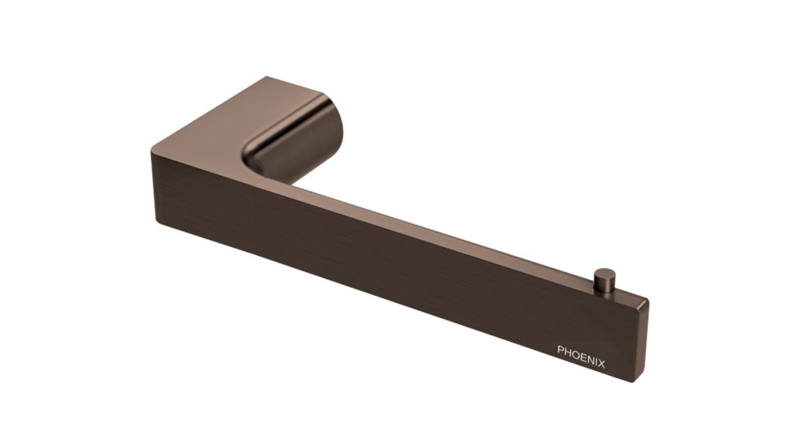 Phoenix Gloss Toilet Roll Holder - Brushed Bronze