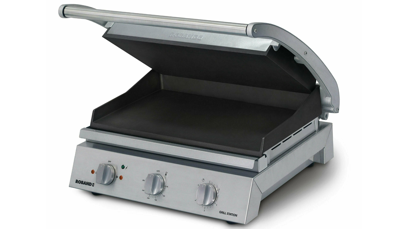 Roband 8 Slice Non-Stick with Ribbed Top Plate Grill Station