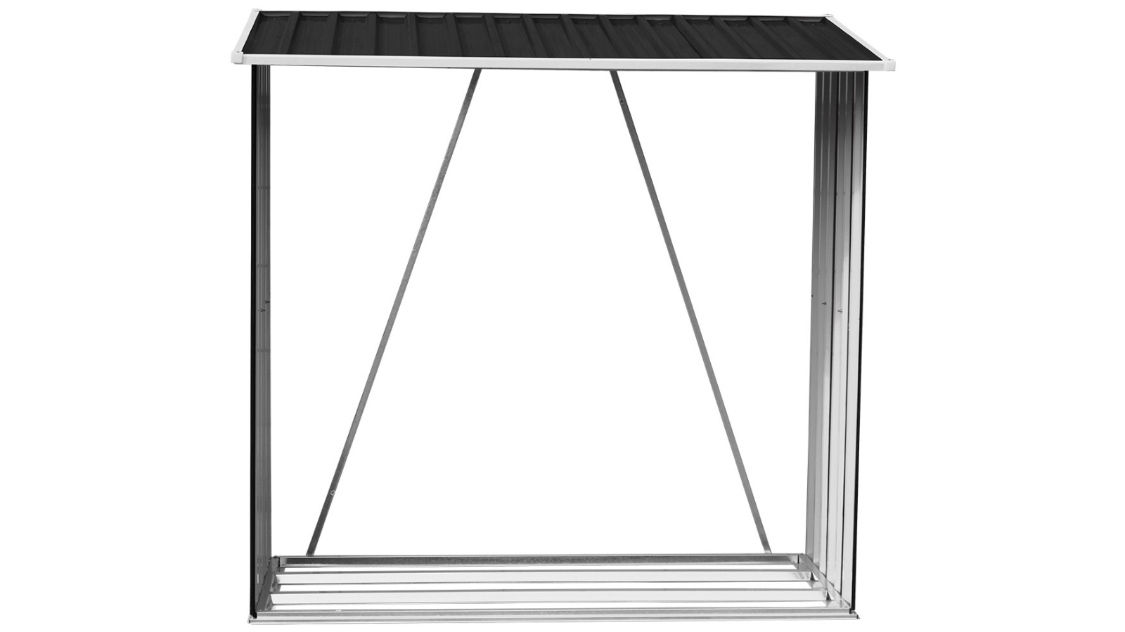 Wallaroo Wood Storage Shed Steel - Black